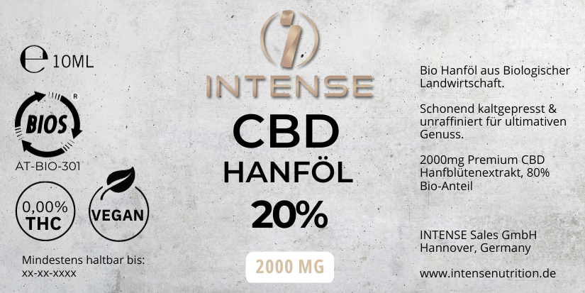 INTENSE - CBD Öl 20% 